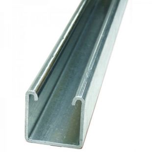 Pre-Galvanised Single Plain Channel 41mm x 41mm x 2.5mm 3 Metre Length